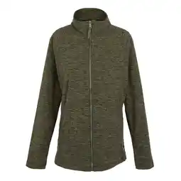 Decathlon Dames Mayse Full Zip Fleecejack (Donkere Khaki Marl) aanbieding