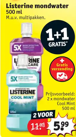Kruidvat Listerine mondwater aanbieding