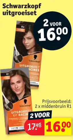 Kruidvat Schwarzkopf uitgroeiset aanbieding