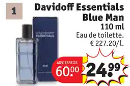 Kruidvat Davidoff Essentials Blue Man aanbieding