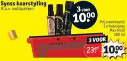 Kruidvat Syoss haarstyling aanbieding