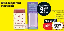 Kruidvat Wild deodorant starterkit aanbieding
