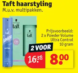 Kruidvat Taft haarstyling aanbieding