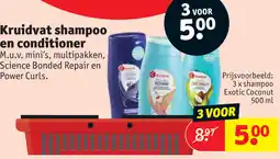 Kruidvat Kruidvat shampoo en conditioner aanbieding