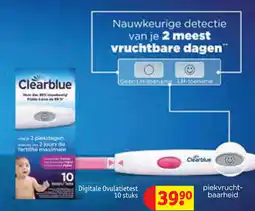 Kruidvat Clearblue Digitale Ovulatietest aanbieding