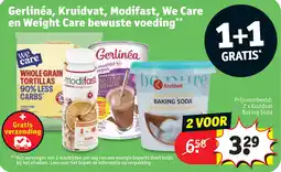 Kruidvat Gerlinéa, Kruidvat, Modifast, We Care en Weight Care bewuste voeding aanbieding