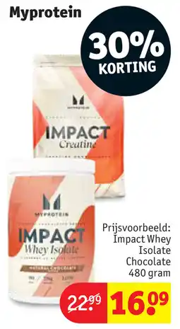 Kruidvat Myprotein aanbieding