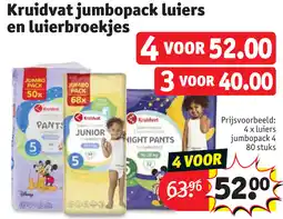 Kruidvat Kruidvat jumbopack luiers en luierbroekjes aanbieding