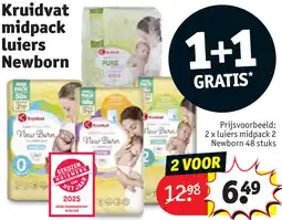 Kruidvat Kruidvat midpack luiers Newborn aanbieding