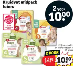 Kruidvat Kruidvat midpack luiers aanbieding