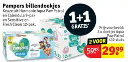 Kruidvat Pampers billendoekjes aanbieding