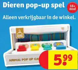 Kruidvat Dieren pop-up spel aanbieding