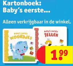 Kruidvat Kartonboek: Baby's eerste. aanbieding