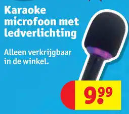Kruidvat Karaoke microfoon met ledverlichting aanbieding
