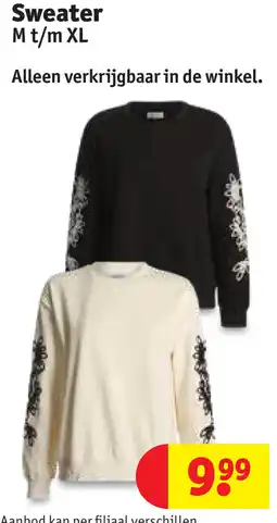 Kruidvat Sweater M t/m XL aanbieding