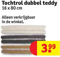 Kruidvat Tochtrol dubbel teddy aanbieding