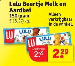 Kruidvat Lulu Beertje Melk en Aardbei aanbieding