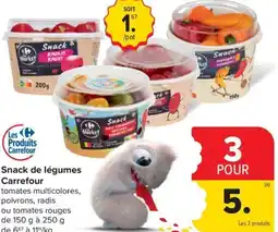 Carrefour Market Snack de légumes Carrefour aanbieding