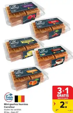 Carrefour Market Mini-gaufres fourrées Carrefour aanbieding