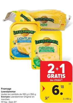 Carrefour Market Leerdammer Fromage aanbieding