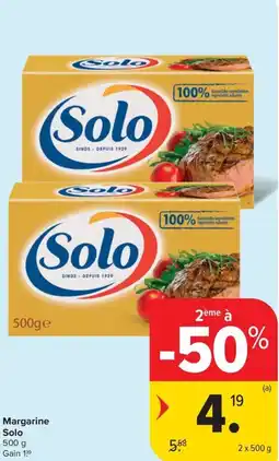 Carrefour Market Solo Margarine aanbieding