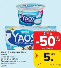 Carrefour Market Yaos Nestlé Yaourt à la grecque aanbieding