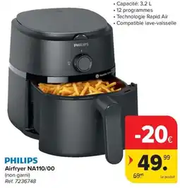 Carrefour Market Philips Airfryer NA110/00 aanbieding