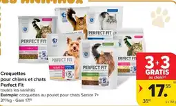 Carrefour Market Perfect Fit Croquettes pour chiens et chats aanbieding