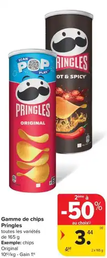 Carrefour Market Pringles Gamme de chips aanbieding