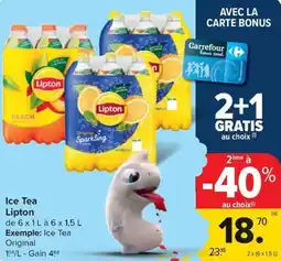 Carrefour Market Lipton Ice Tea aanbieding