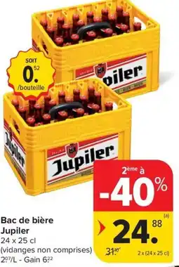 Carrefour Market Jupiler Bac de bière aanbieding