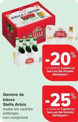 Carrefour Market Stella Artois Gamme de bières aanbieding