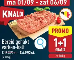 ALDI Bereid gehakt varken-kalf aanbieding