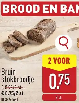 ALDI Bruin stokbroodje aanbieding