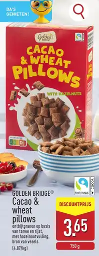 ALDI Golden bridge Cacao & wheat pillows aanbieding