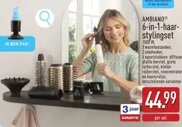 ALDI Ambiano 6-in-1-haarstylingset aanbieding