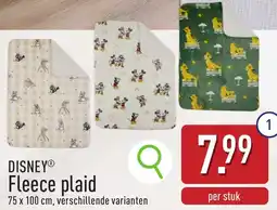 ALDI Disney Fleece plaid aanbieding