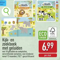ALDI Kijk en zoekboek met geluiden aanbieding