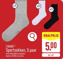 ALDI Crane Sportsokken, 5 paar aanbieding