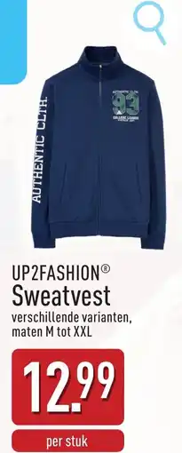 ALDI Up2fashion Sweatvest aanbieding