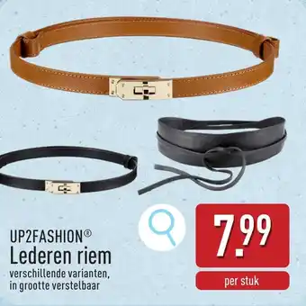 ALDI Up2fashion Lederen riem aanbieding