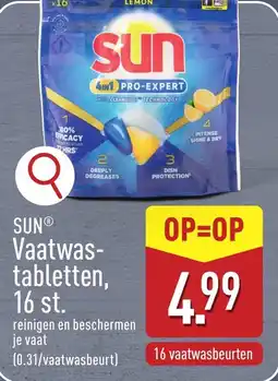 ALDI Sun Vaatwastabletten, 16st. aanbieding