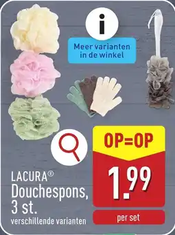 ALDI Lacura Douchespons aanbieding