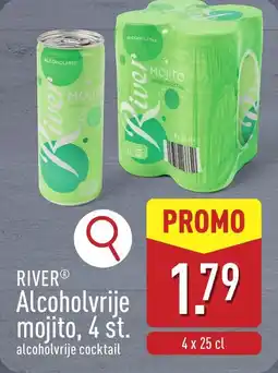 ALDI River Alcoholvrije mojito aanbieding
