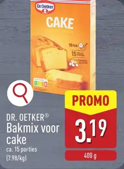 ALDI Dr. Oetker Bakmix voor cake aanbieding
