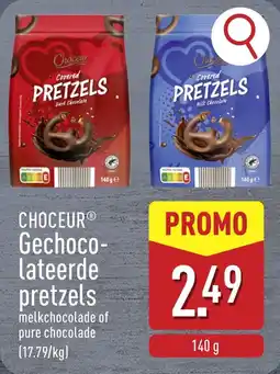 ALDI Choceur Gechocolateerde pretzels aanbieding