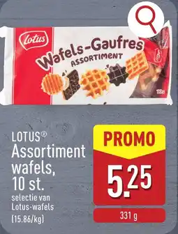 ALDI Lotus Assortiment wafels, 10 st. aanbieding