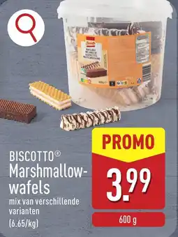 ALDI Biscotto Marshmallow-wafels aanbieding