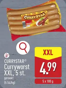 ALDI Currystar Curryworst XXL aanbieding
