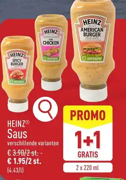 ALDI HEINZ Saus aanbieding